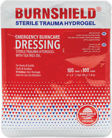 ס.מדיק פד גזה לכוויות ברנשילד BURN SHIELD גודל 10X10 ס"מ ו-20X20 ס"מ ברנשילד - מוצרי טיפול בכוויות