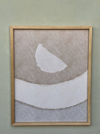 1item תמונה מסגרת עץ מון - 40*50 סמ