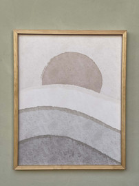 1item תמונה מסגרת עץ סאנסט - 40*50 סמ