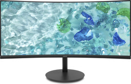 Acer מסך מחשב קעור Acer CB342CUR 34" UWQHD UltraWide 120Hz 1ms - צבע שחור
