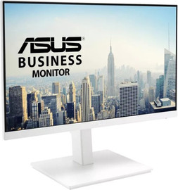 ASUS מסך מחשב Asus VA24EQSB-W 23.8" FHD IPS 75Hz - ארגונומי עם רמקולים מובנים - צבע לבן