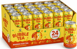 MADAM HONG מארז 24 יחידות BUBBLE TEA - אייס תה  מנגו 320 מ"ל