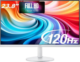Acer מסך מחשב "Acer SA243Y 23.8 FHD IPS Ultra-Slim - צבע לבן - עיצוב ללא שוליים