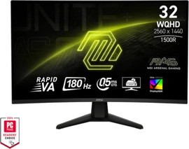 MSI מסך גיימינג קעור MSI MAG 32CQ6F בגודל "32 עם קצב ריענון של 180Hz