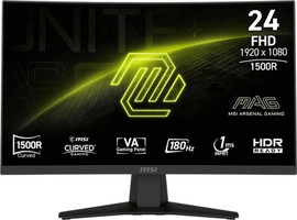 MSI מסך מחשב גיימינג קעור "23.6 MSI אמ.אס.איי MAG 244C