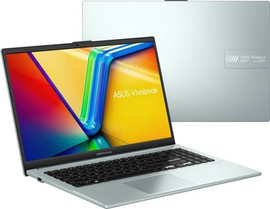 ASUS מחשב נייד Asus Vivobook Go 15 E1504GA 15.6'' FHD Core i3-N305 8GB 256GB UFS Windows 11 Pro - צבע ירוק אפור
