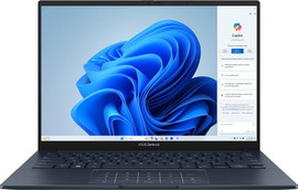 ASUS מחשב נייד עם מסך מגע Asus Zenbook 14 14" 3K OLED - מעבד Intel Core Ultra 7 255H - זיכרון 32GB - כונן 1TB SSD - צבע Ponder Blue - כולל Win 11 Pro