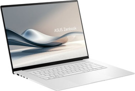 ASUS מחשב נייד עם מסך מגע Asus Zenbook S 16 16" 3K OLED - מעבד Ryzen AI 7 350 - זיכרון 24GB - כונן 1TB SSD - צבע לבן - כולל Win 11 - כולל עט Stylus מתנה
