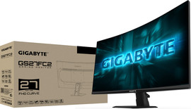 Gigabyte מסך מחשב קעור גיימינג Gigabyte GS27FC2 27" FHD VA 240Hz 1ms - צבע שחור