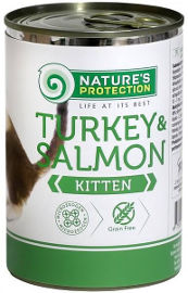 NATURES PROTECTION שימור נייצ'רס פרוטקשן קיטן הודו וסלמון ללא דגנים