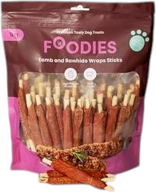 foodies חטיף פודיס מקלות לעיסה כבש ועור בקר 1 ק"ג