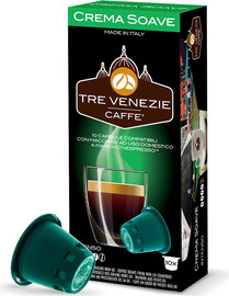 Tre Venezie TRE VENEZIE CREMA SOAVE PLASTIC/ קפסולות קפה תואמות נספרסו טרה ונצי - קרמה סוואבה