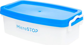 MicroSTOP מיכל, קופסא לחיטוי ניקוי והשרייה של כלי יד כירורגים 3 ליטר, למרפאות, קוסמטיקאיות, סלוני יופי, קליניקות דנטליות, ובתי חולים  Disinfection container