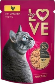 My Love My Love חתולים - פאוץ' עוף ברוטב 85 גר'