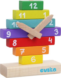 CUBIKA ערכת בנייה לילדים "שעון" צעצוע צבעוני לילדים