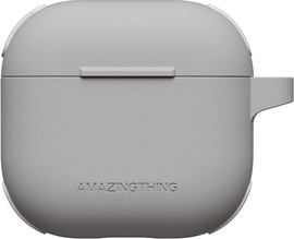 AMAZINGTHING AMAZINGTHING Omni GripClip Case AirPods 4 Gray - מגן עם קליפס אחיזה לאיירפודס 4 אפור