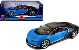 Bburago דגם מכונית בוראגו כחול Bugatti Chiron 1:18 Bburago