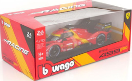 Bburago דגם מכונית בוראגו פרארי פורמולה LMH 499P אדום 1:18 Ferrari