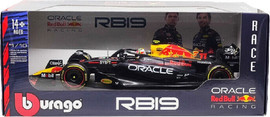 Bburago Bburago 1:18 Race Oracle Red Bull Racing RB19 דגם מכונית פורמולה שחור