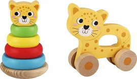 Pit Toys מיני מגדל טבעות נמר - Pit Toys