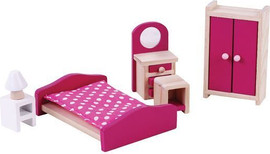Pit Toys ריהוט חדר שינה לבית בובות - Pit Toys