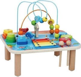 Pit Toys שולחן פעילות מעץ - Pit Toys