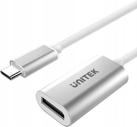 UNITEK מתאם מ-USB-C ל-DisplayPort ברזולוציית 4K מבית Unitek דגם Y-6317 – גוף אלומיניום