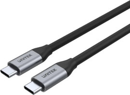 UNITEK כבל USB-C מקצועי עד 100W עם 4K@60Hz ו-5Gbps - באורך 2 מטר - Unitek C14091ABK