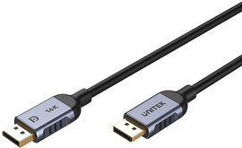 UNITEK כבל DisplayPort 2.1 זכר-זכר 2 מטר – תומך 16K@60Hz, 8K@120Hz, HDR Unitek