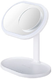MOMAX רמקול מראת איפור עם טעינה אלחוטית ותאורה LED
