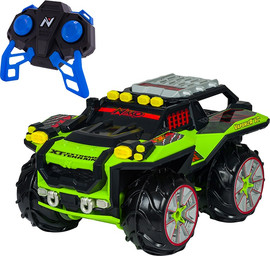 Nikko מכונית מפלצת שטח אמפיבית עם שלט וטעינת USB מתאימה לכל שטח (חול, בוץ, שלג ואפילו מים) VaporizR XT - ירוק