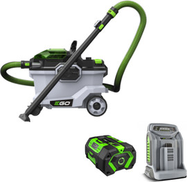 EGO שואב אבק רטוב/יבש/נושף אוויר- 34 ליטר Brushless 56V+ סוללה 6.0Ah + מטען מהיר