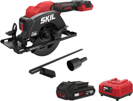 SKIL מיני מסור עגול יד אחת נטען 20V Brushless לחיתוך עץ אלומיניום וקרמיקה + סוללה 2.0Ah + מטען