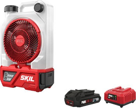 SKIL מאוורר/ מערפל מים 20V נטען מתנה סוללה 2.0Ah + מטען