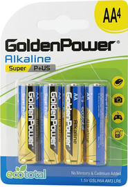 GOLDENPOWER רביעיית סוללות AA