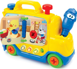 winfun משאית בניה אינטראקטיבית מנגנת ומאירה - הבנאי הצעיר