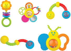 winfun סט רעשנים לתינוק