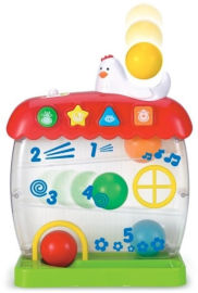 winfun משחק ללימוד ספירה 'לול התרנגולות' עם 5 כדורים מתגלגלים