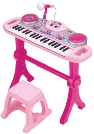 winfun אורגן לילדים עם כסא ורוד