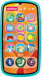winfun סמארטפון אינטראקטיבי לפעוטות מקליט ומנגן עם אורות וצלילים
