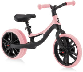 Globber אופני איזון Go Bike DUO Elite עם גלגל אחורי כפול/יחיד ו 2 מצבי גובה במושב - ורוד פסטל