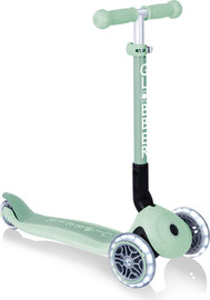 Globber קורקינט מתקפל לפעוטות אקולוגי דגם Junior Foldable Lights Ecologic צבע ירוק-פיסטוק