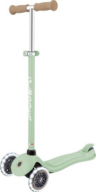 Globber קורקינט 3 גלגלים לילדים Signature עם אורות, ציפוי מונע החלקה ומצבי גובה - כחול מעושן