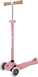 Globber קורקינט חכם לילדים מגיל 3 דגם Signature Lights Ecologic צבע Pastel Pink