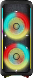 PHILIPS בידורית PHILIPS 200W Bluetooth עם תאורת LED שחור