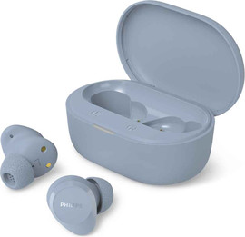PHILIPS אוזניות Dots TWS Philips TAT1300 עד 24 שעות האזנה בחרו צבע תכלת