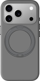 AMAZINGTHING AMAZINGTHING Cloudie MagSpin Case iPhone 17 Pro Gray - מגן רך Cloudie עם רינג מסתובב לאייפון 17 פרו אפור