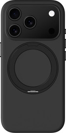 AMAZINGTHING AMAZINGTHING Cloudie MagSpin Case iPhone 17 Pro Black - מגן רך Cloudie עם רינג מסתובב לאייפון 17 פרו שחור