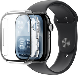 AMAZINGTHING AMAZINGTHING Radix Glass With Case Watch 46mm Transparent - מגן מסך זכוכית מגן עם כיסוי לשעון 46 מ״מ שקוף