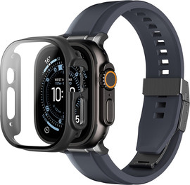 AMAZINGTHING AMAZINGTHING Radix Glass With Case Watch 49mm Black - מגן מסך זכוכית מגן עם כיסוי לשעון 49 מ״מ שחור